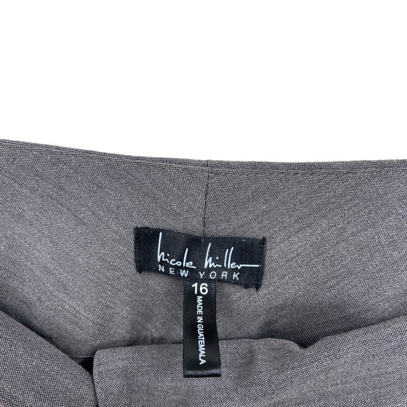 New NICOLE MILLER Capri Pants Essential Easy Care Pockets Wide Leg - Picture 8 of 9